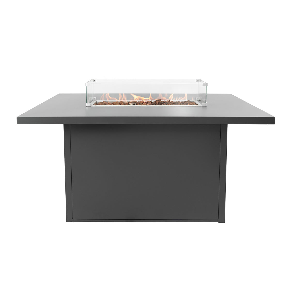 Conjunto de Jardín de Aluminio para 7 Personas con Mesa Brasero
