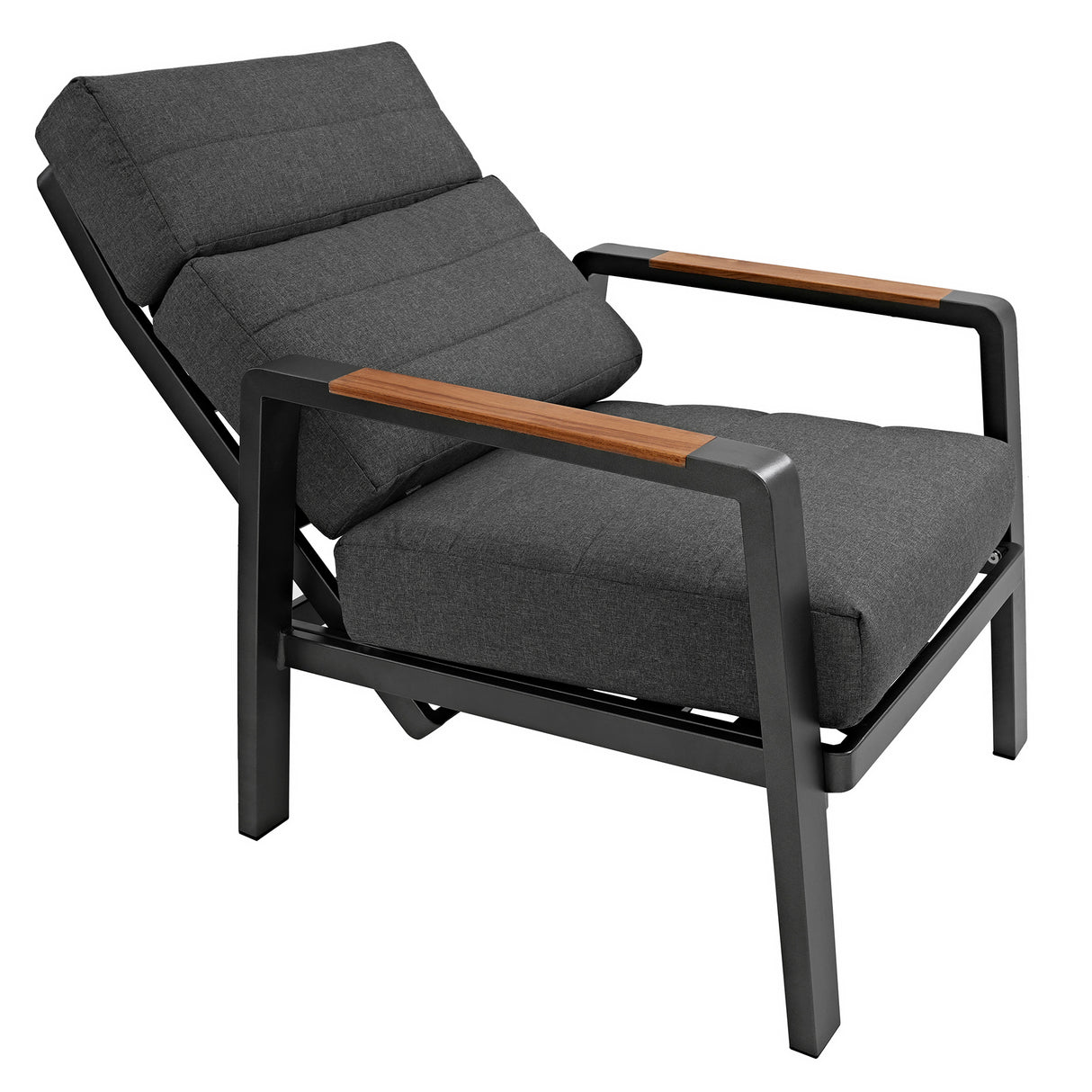 Conjunto de Muebles Reclinables para 5 Personas con Mesa Brasero