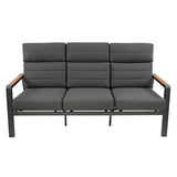 Conjunto de Muebles Reclinables para 5 Personas con Mesa Brasero