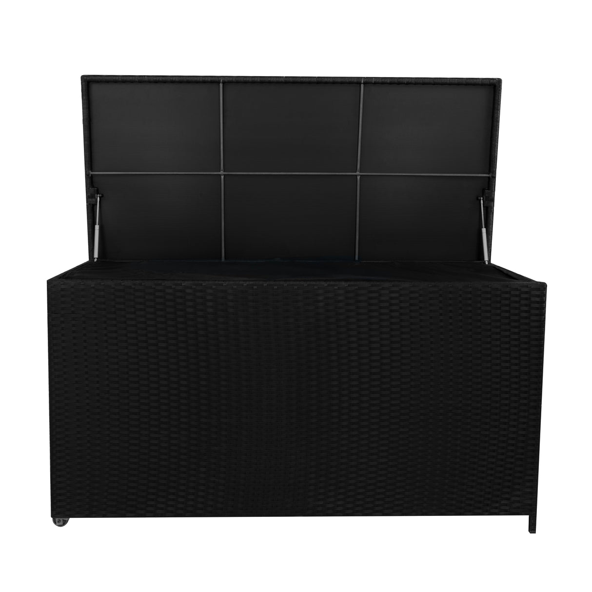 Baúl de Almacenaje de Ratán 700L – Negro
