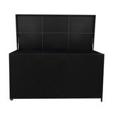 Baúl de Almacenaje de Ratán 700L – Negro