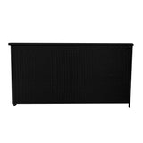Baúl de Almacenaje de Ratán 700L – Negro