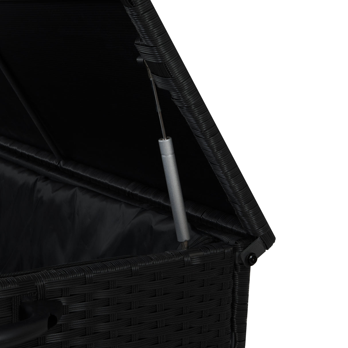 Baúl de Almacenaje de Ratán 700L – Negro
