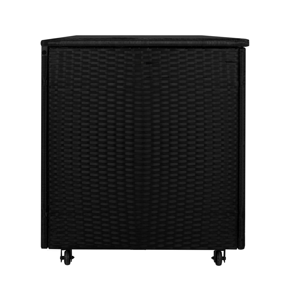 Baúl de Almacenaje de Ratán 700L – Negro