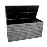 Baúl de Almacenaje de Ratán 700L – Gris
