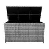 Baúl de Almacenaje de Ratán 700L – Gris