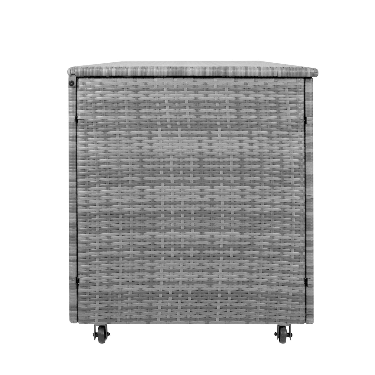 Baúl de Almacenaje de Ratán 700L – Gris