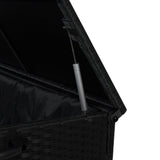 Baúl de Almacenaje de Ratán 996L – Negro