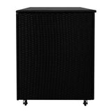 Baúl de Almacenaje de Ratán 996L – Negro