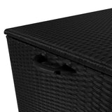 Baúl de Almacenaje de Ratán 996L – Negro