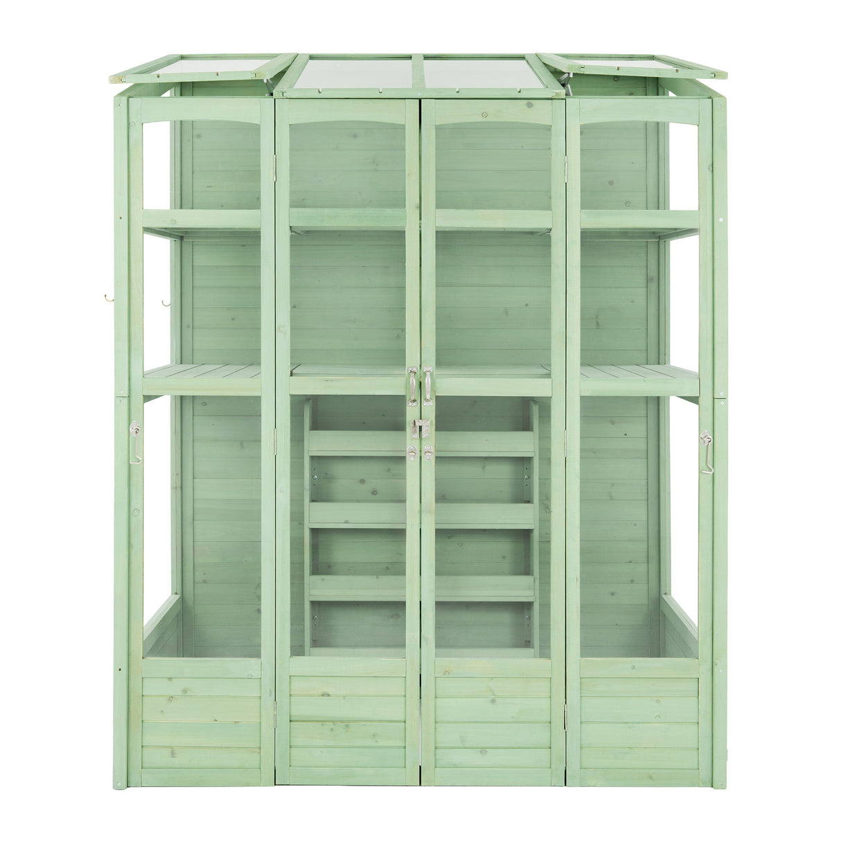 Invernadero de Madera Estilo Victoriano - Verde