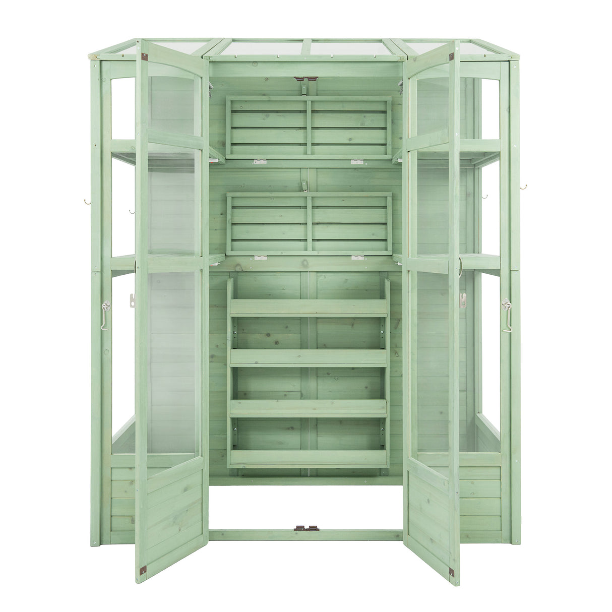 Invernadero de Madera Estilo Victoriano - Verde