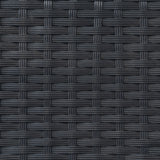 Conjunto de Ratán con Sofá Rinconera y Mesa de Madera Sintética – Negro