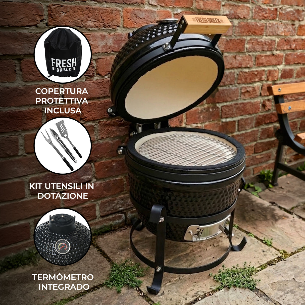 Parrilla Kamado – 33 cm