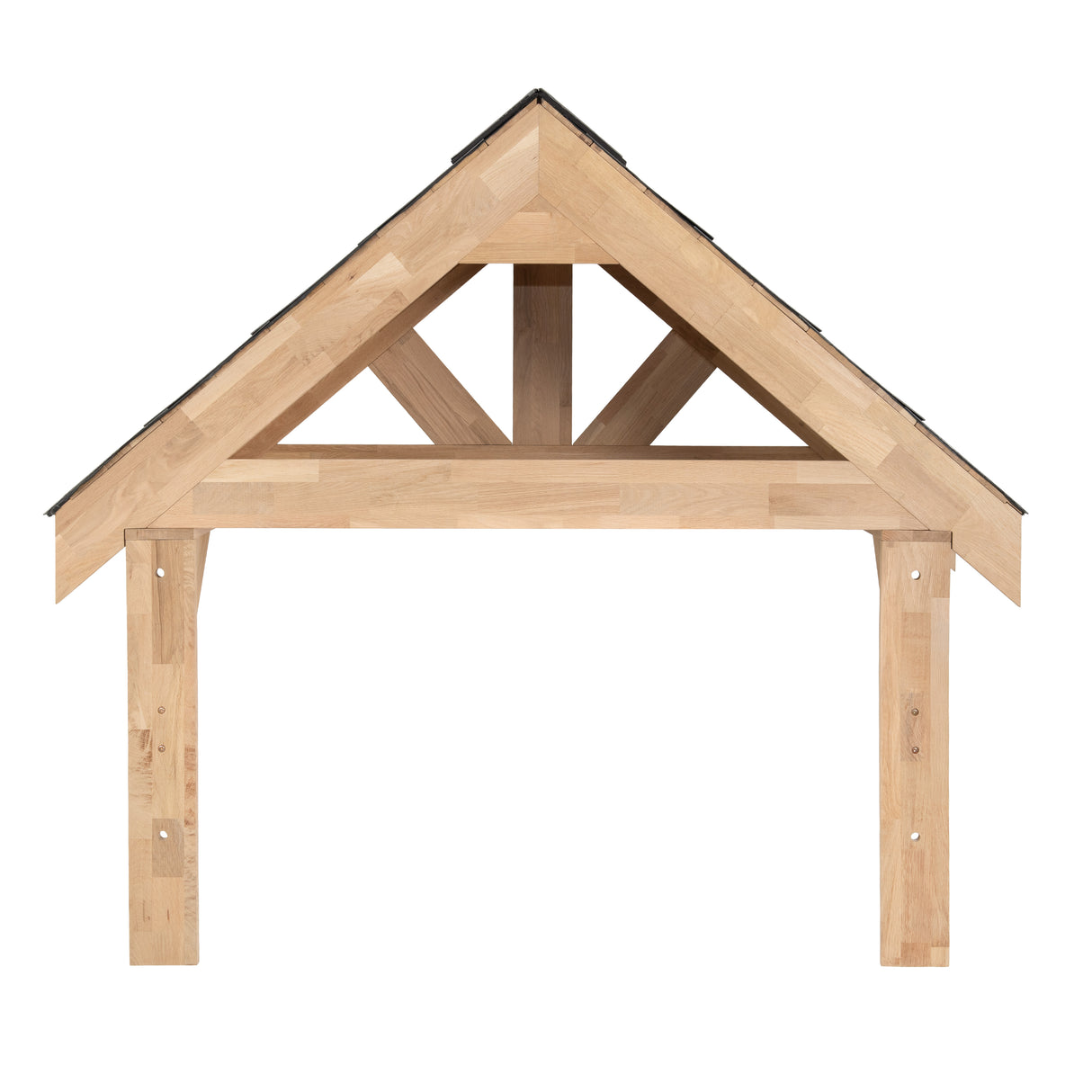 Kit de Marquesina de Entrada de Roble Macizo – 125 cm