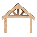 Kit de Marquesina de Entrada de Roble Macizo – 125 cm