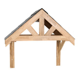 Kit de Marquesina de Entrada de Roble Macizo – 125 cm