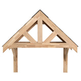 Kit de Marquesina de Entrada de Roble Macizo – 140 cm