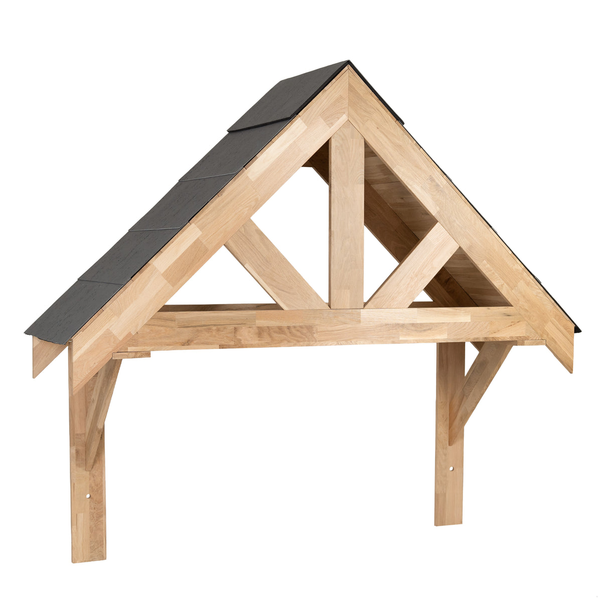 Kit de Marquesina de Entrada de Roble Macizo – 140 cm