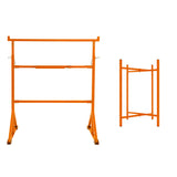 Pack de 4 Caballetes de obra + 5 Soportes para Tablero de Mampostería de 75 cm