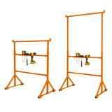 Pack de 4 Caballetes de obra + 5 Soportes para Tablero de Mampostería de 75 cm