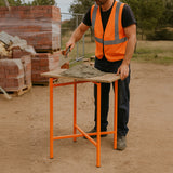 Pack de 4 Caballetes de obra + 5 Soportes para Tablero de Mampostería de 75 cm