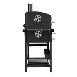 Barbacoa de Carbón XL con Ahumador y Madera para Ahumar