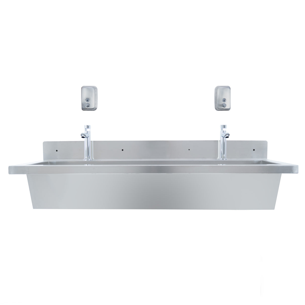 Lavamanos Colectivo de Acero Inoxidable - 120 cm