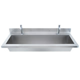 Lavamanos Colectivo de Acero Inoxidable - 120 cm