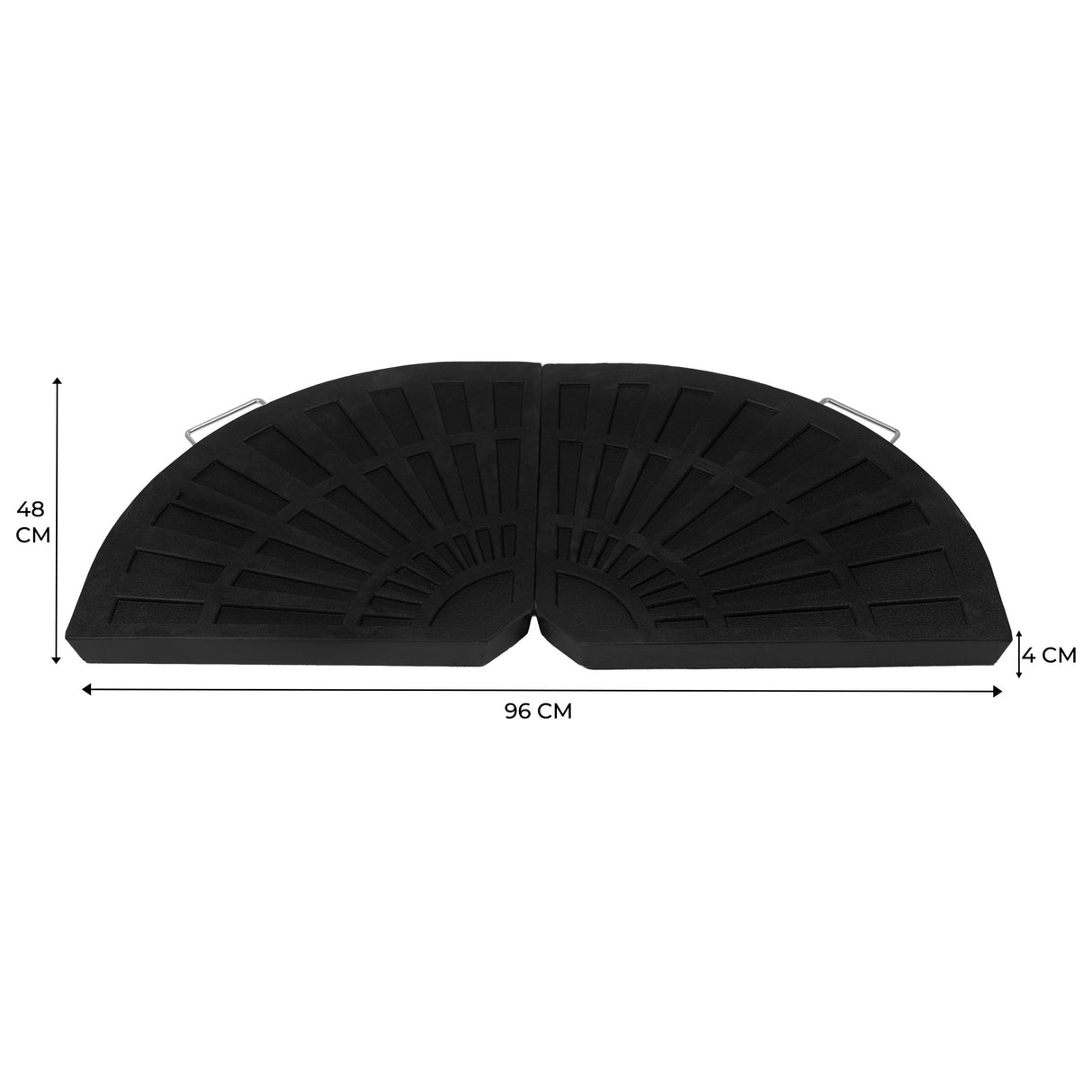 Base para Parasol Excéntrico de 2 Piezas – Forma Abanico