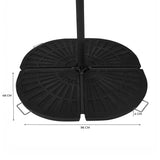 Base para Parasol Excéntrico de 4 Piezas – Forma Abanico