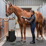Ducha Portátil para Caballos y Esquiladora Inalámbrica - Negra