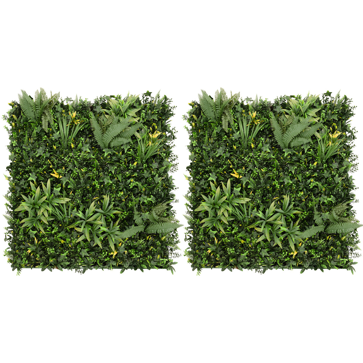 Jardín Vertical Artificial Ayla x 2 - 100 x 100 cm