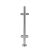 MonsterShop Balaustrada de Acero Inoxidable , Poste Central, 90 cm Alto