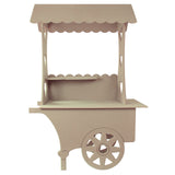 KuKoo Carrito de Dulces de Madera MDF 199cm para matrimonio, cumpleaños y bautismo