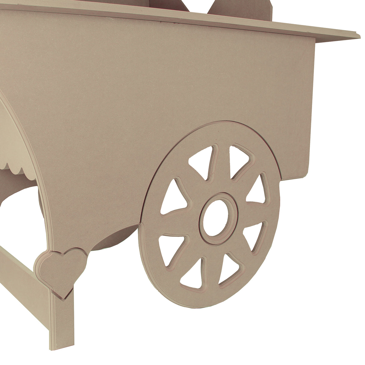 KuKoo Carrito de Dulces de Madera MDF 199cm para matrimonio, cumpleaños y bautismo