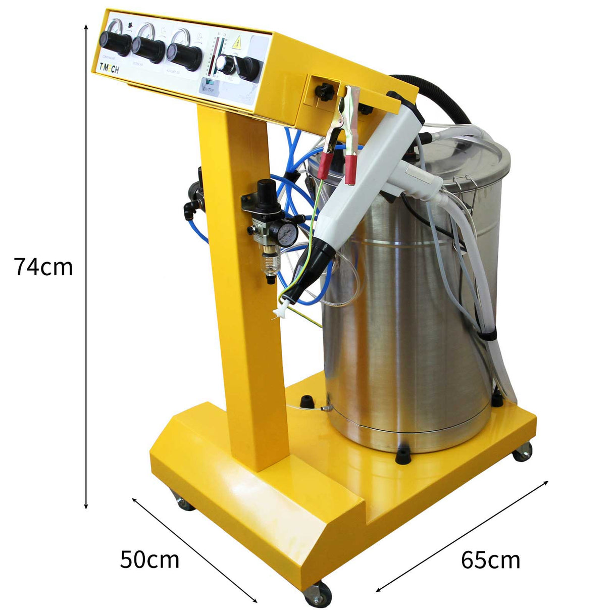 Máquina de Pintura en Polvo Electrostática 45 Litros y Horno de Curado 7,2KW