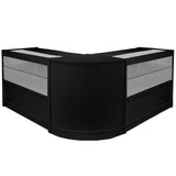 Mostrador CM60 Negro para Tienda y Recepción Sólido y Elegante 90 x 60 x 60cm