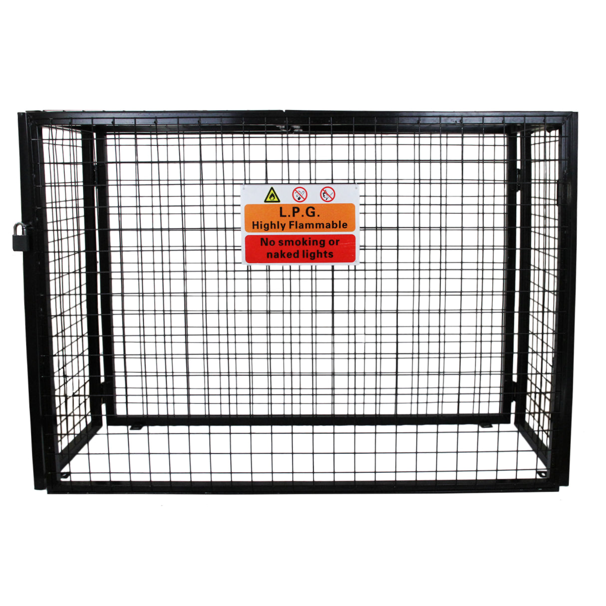 Jaula Metálica 100cm para 4 Cilindros de Gas 19kg Acero Galvanizado Impermeable