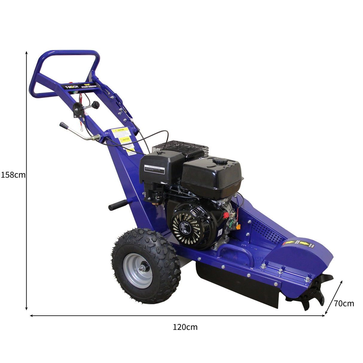 Cortadora de Troncos 5T y Descepadora de Tocones 13HP Motor Eléctrico Hidráulico 2000W