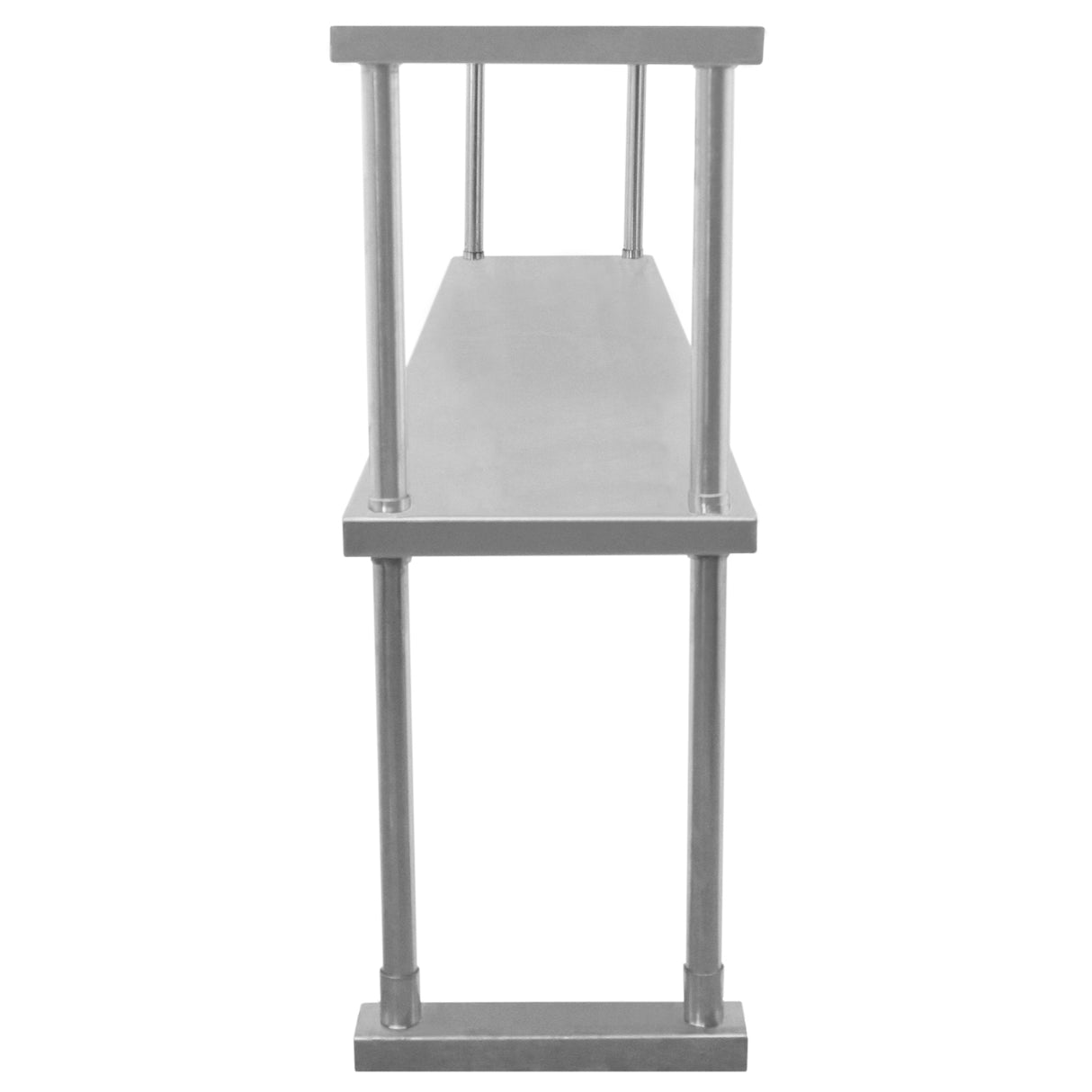 KuKoo Kit de Mesa de Trabajo  para Gastronomía y Estante Doble de Sobremesa de Acero Inoxidable 150cm