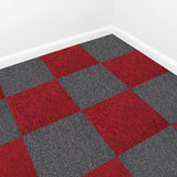 Losetas de Moqueta Pack de 20 5m² Color Rojo Escarlata