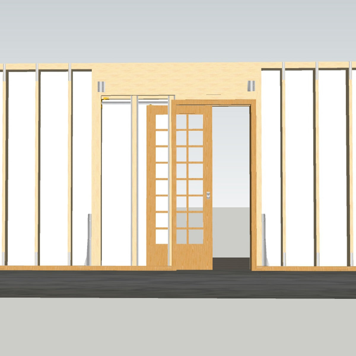 Kit para Puertas Correderas Ocultas Decoración de interiores