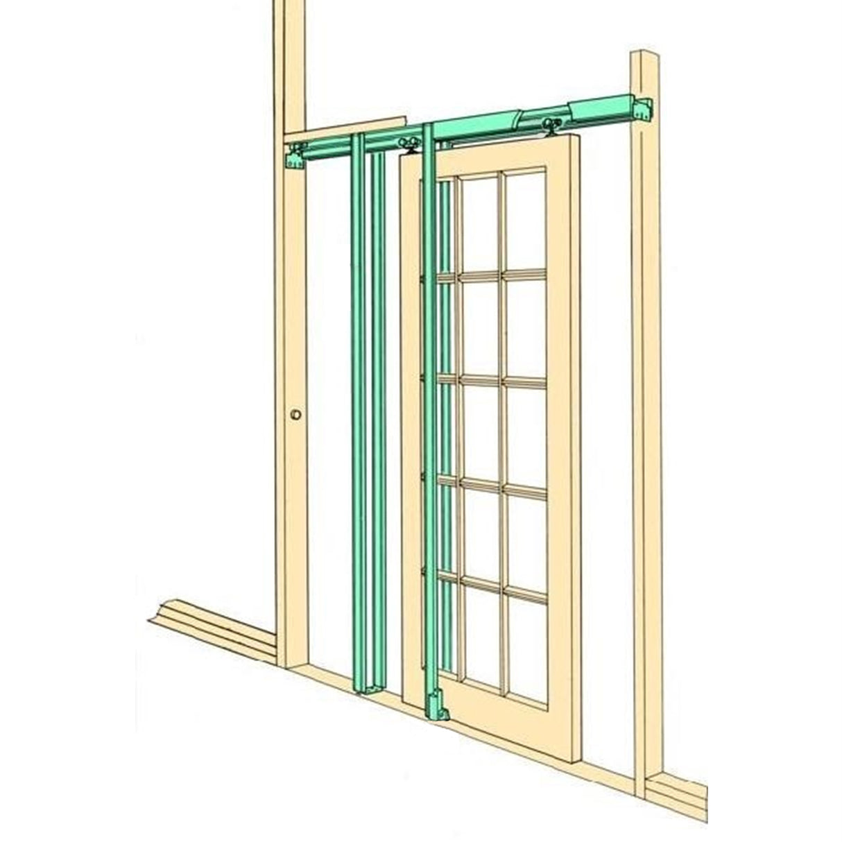 Kit para Puertas Correderas Ocultas Decoración de interiores