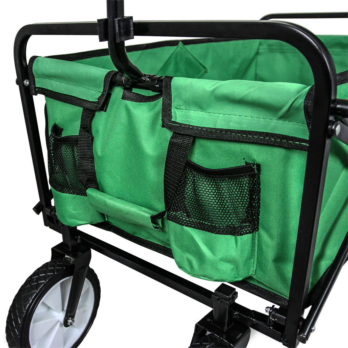 Carrito Plegable Todoterreno para Playa y Festivales Verde