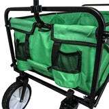 Carrito Plegable Todoterreno para Playa y Festivales Verde