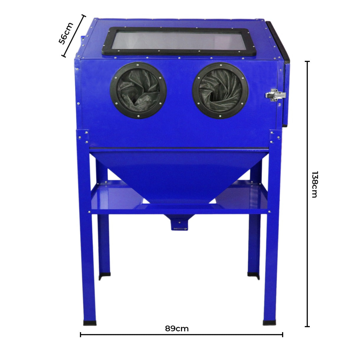 T-Mech Máquina de Revestimiento en Polvo y Cabina de Arenado de 220L