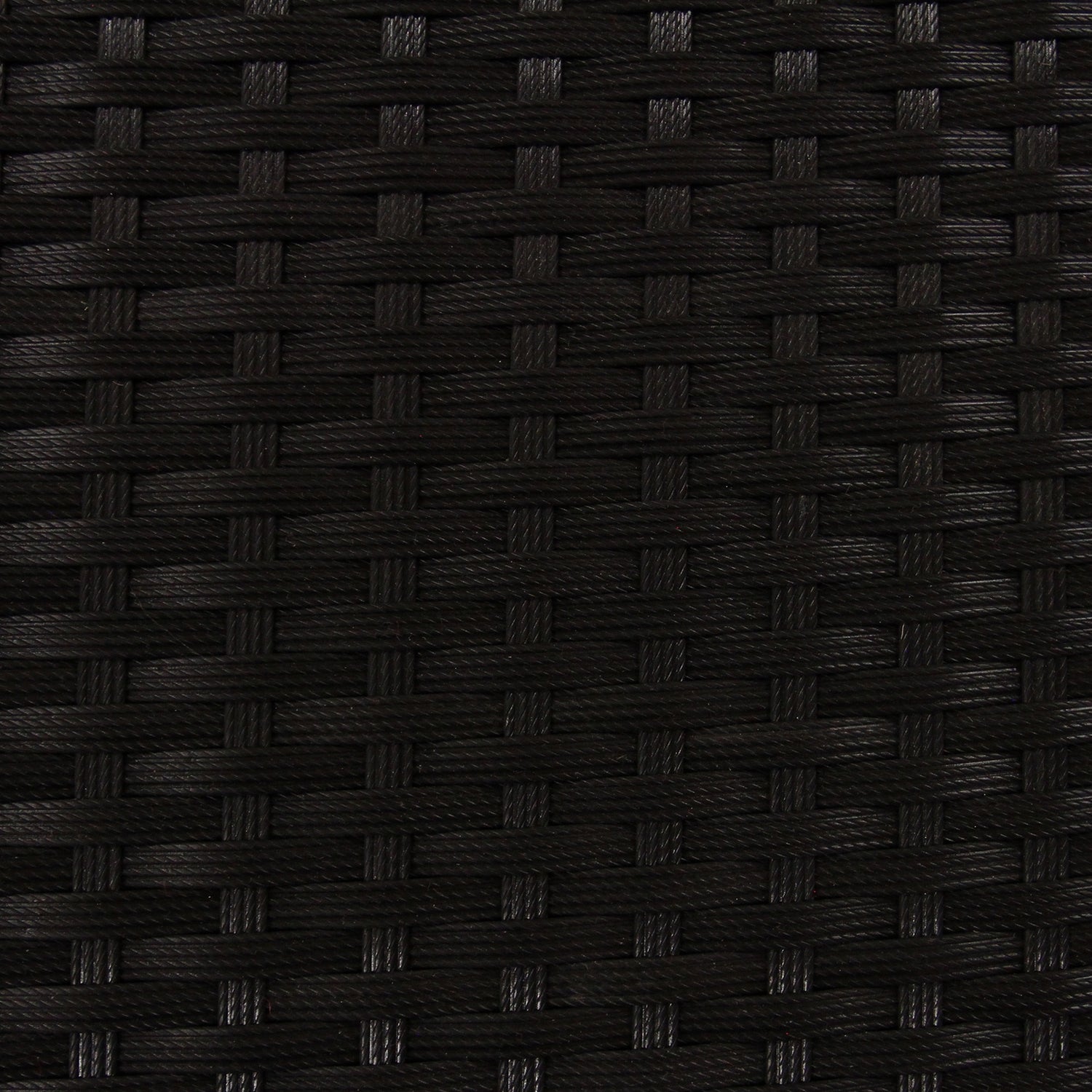 Bistro Set Ratán 3 Piezas Silla de Jardín al Aire Libre Mesa Patio Comedor Balcón Negro