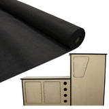 Revestimiento y encolado para furgoneta negra de 11 m² con cocina para autocaravana