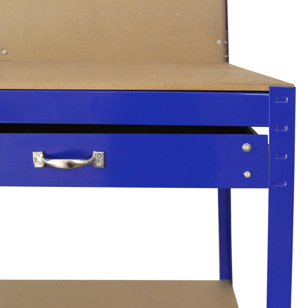 Banco de Trabajo Mesa de Trabajo Ganchos de Mesa Taller de Cajones Azul